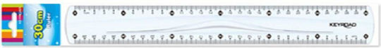 Keyroad Lineal Kunststoff Transparent 30cm