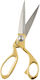 Butlers Scissors for Crafts with Metallic Blade Gold 1pcs