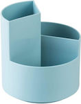 Plastic Desk Organizer in Light Blue Color 11.6x11.6cm.