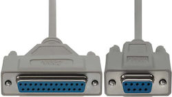 Kabel RS232 25-poliger Stecker zu RS232 9-polige Buchse 3m (403) 1Stück