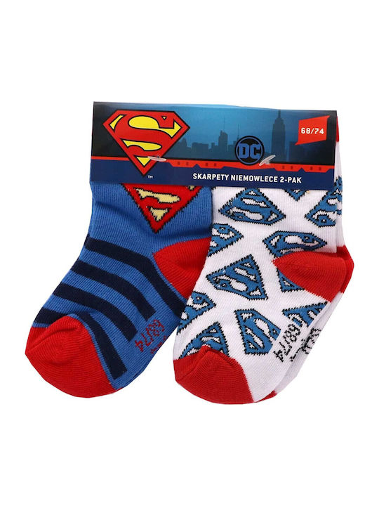 Dc Comics Παιδικές Κάλτσες Μακριές Μπλε 2 Ζευγάρια