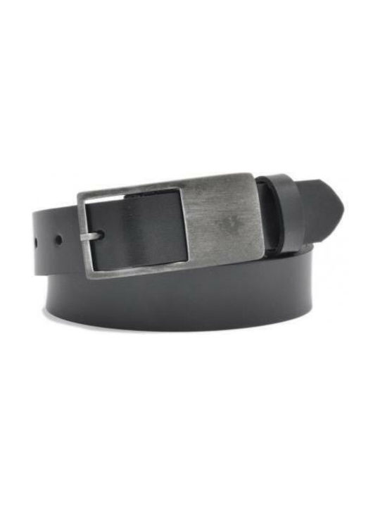 Thesaurus 330_black 330_blc Men's Leather Belt Black