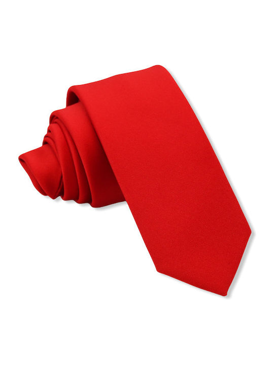 Erika Synthetic Men's Tie Monochrome Red
