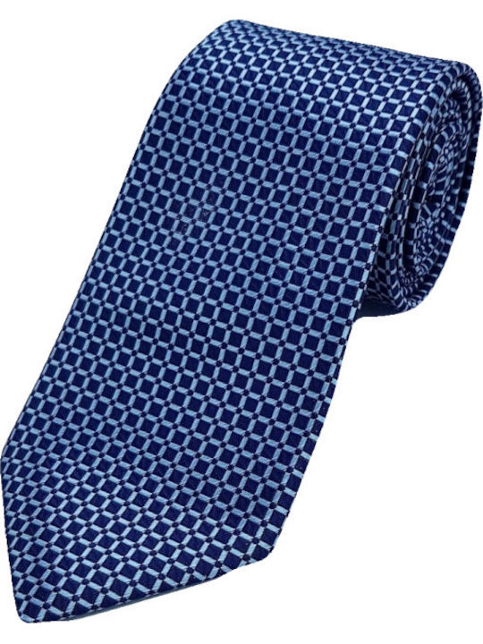 Epic Ties Ανδρική Γραβάτα Μεταξωτή με Σχέδια σε Navy Μπλε Χρώμα