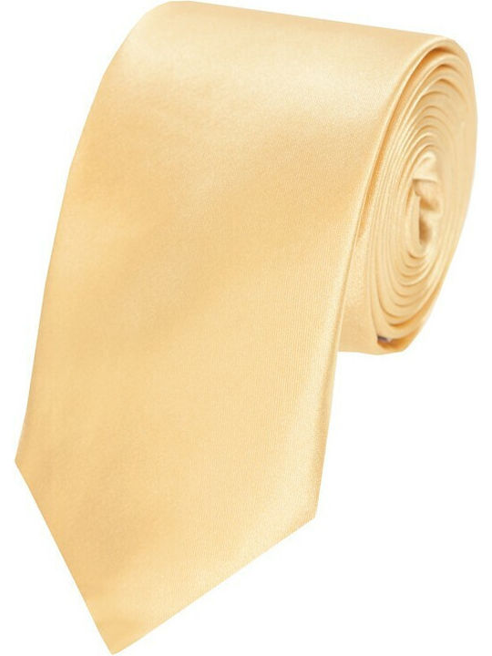 Epic Ties Herren Krawatte Monochrom in Gelb Farbe