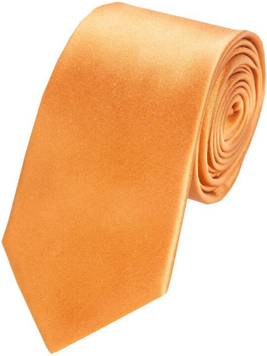 Epic Ties Herren Krawatte Seide Monochrom in Orange Farbe