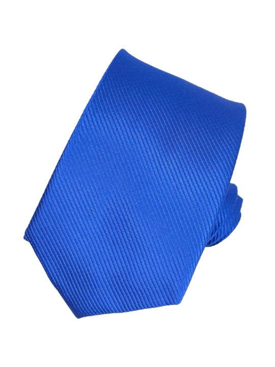 Herren Krawatte Monochrom in Blau Farbe