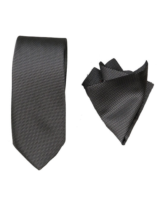 Endeson Fashion Cravată pentru Bărbați Monocromie în Culorea Gri