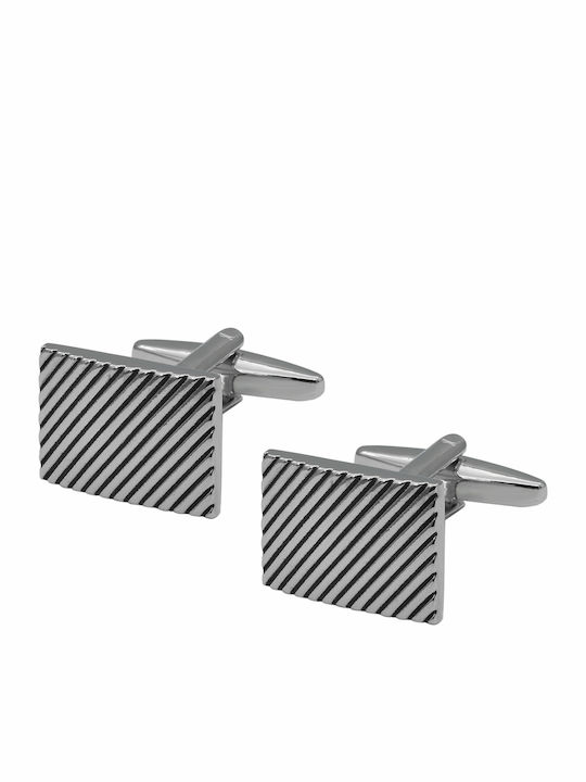 Cufflinks of Steel Silver