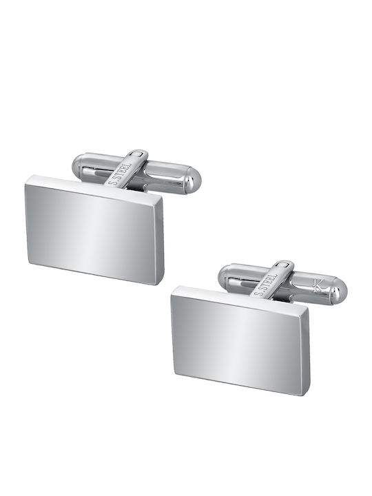 Cufflinks of Steel Silver