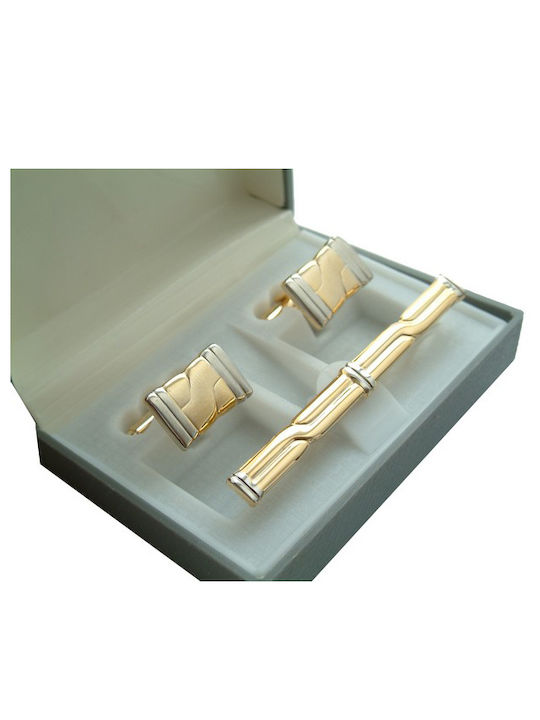 Metallic Cufflinks Gold