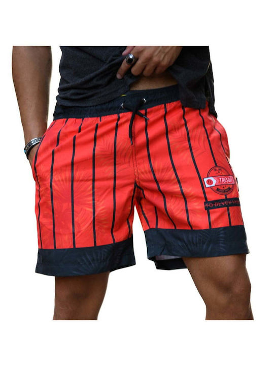 Men's Swimwear Shorts Orange Striped