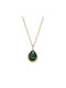 Necklace from Gold 14K with Zircon