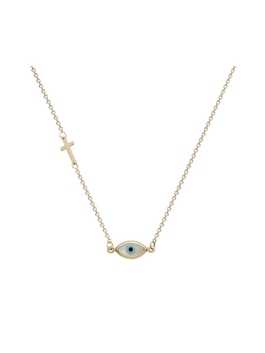 Necklace Eye from Gold 14K