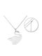 Piercing.gr Swan from Gold Plated Steel