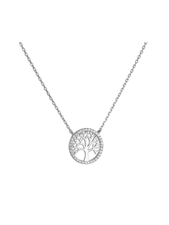 Necklace Tree from Silver with Zircon