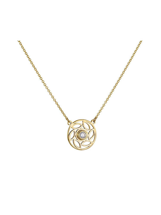 Halskette aus Gold 14K mit Zirkon