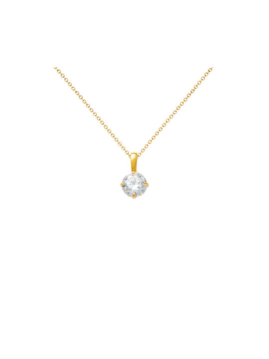 Margaritari Charm from Gold 14K with Zircon