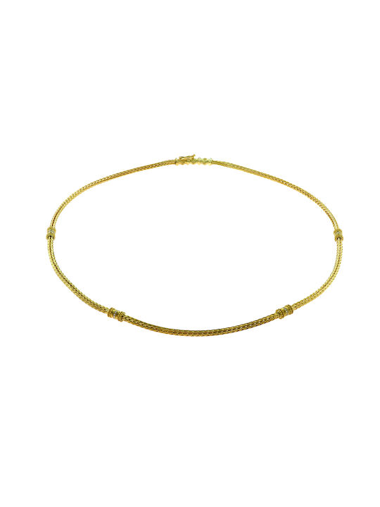 Necklace from Gold 18k with Diamond