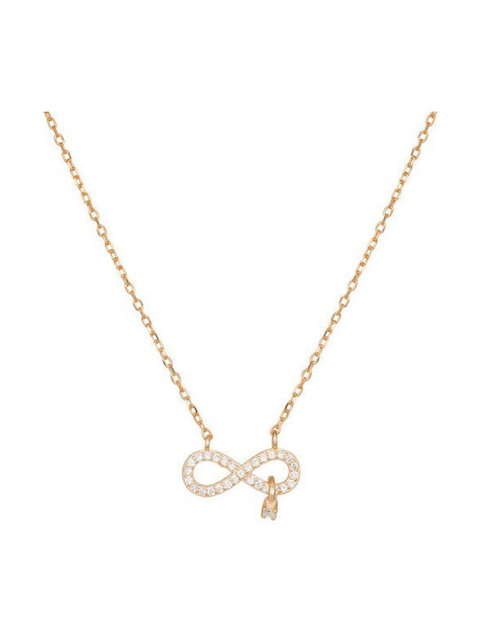 Necklace Infinity from Gold Plated Silver