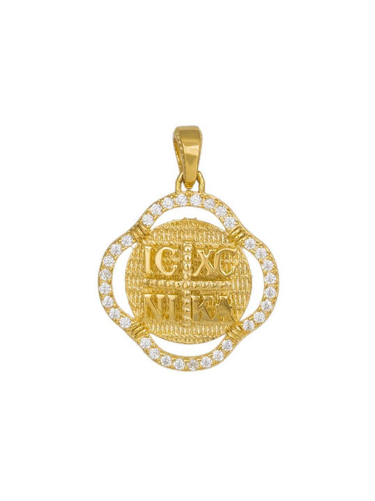Halskette Konstantin Amulett aus Gold 14K