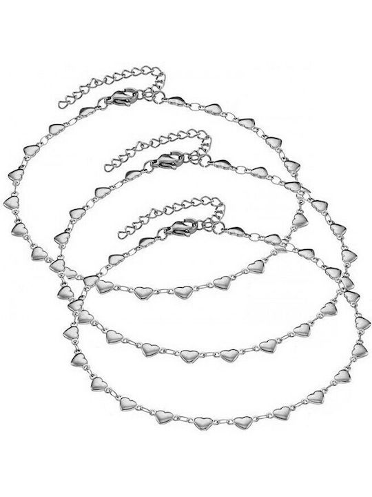 Verorama Αλυσίδες Ποδιού από Ασήμι 22cm