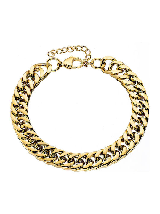 Verorama Gold Plated Stainless Steel Anklet 22.5cm
