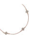 Fußarmband aus 9K Gold mit Zirkon 27cm