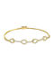 Bracelet made of Gold 14K with Zircon