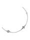 White Gold Anklet 9K 27cm