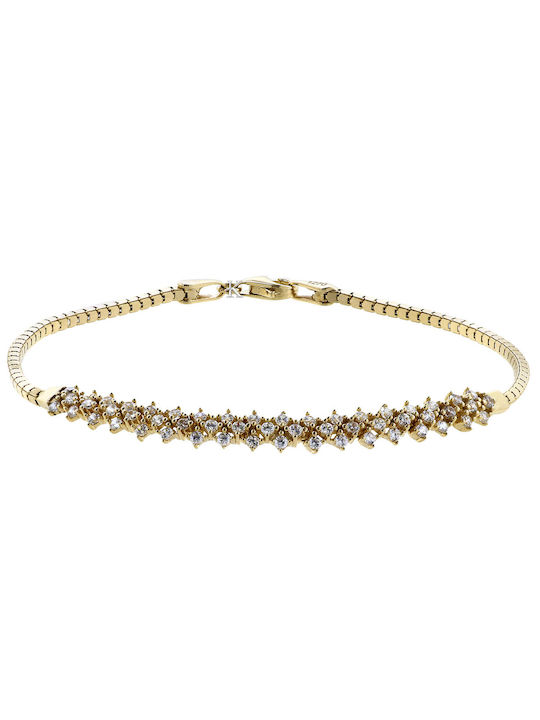 Bracelet made of Gold with Zircon