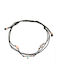 Eforo Women's Bracelet Macrame with Cross design made of Cord with Zircon
