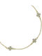 Gold 9K Anklet with Zircon 27cm