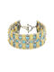 Dimitrios Exclusive Women's Bracelet made of Silver Gold Plated