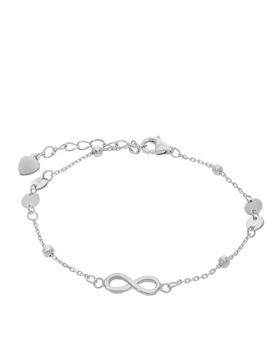 Bracelet Chain with design Infinity made of Silver