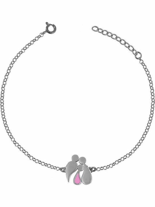 Paraxenies Damen Armband mit Design Mutti aus Silber