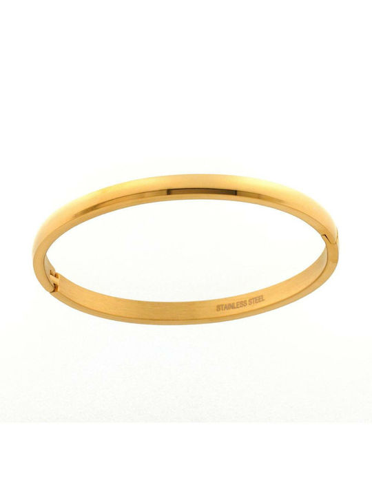 Q-Jewellery Bracelet Handcuffs made of Steel Gold Plated