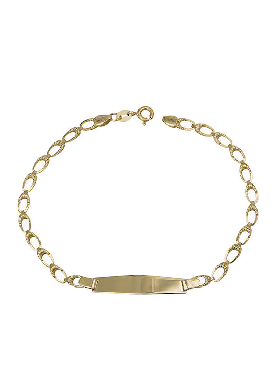 Bracelet Id made of Gold 14K