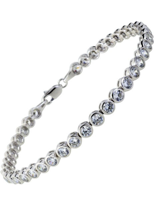 Bracelet Riviera made of White Gold 14K with Zircon