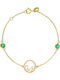 Ioannis Kosmima Women's Bracelet Chain with design Heart made of Gold 14K