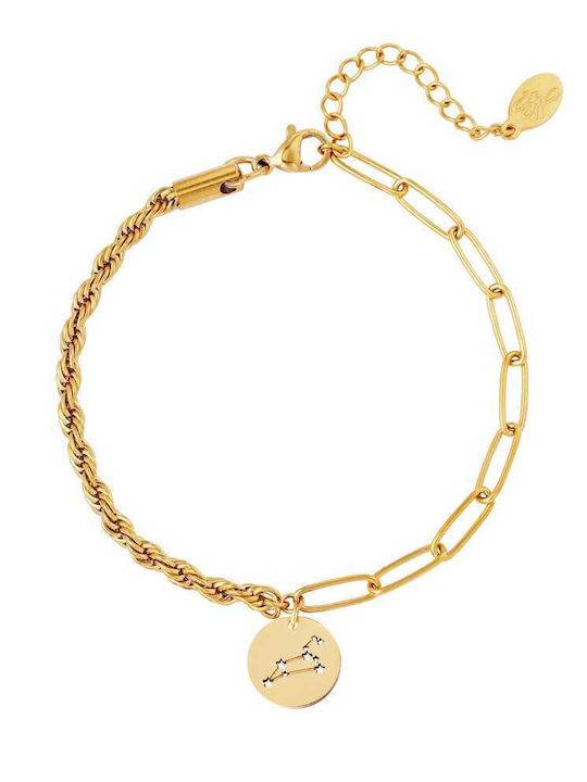 Georgiadis Accessories Bracelet Chain made of Steel Gold Plated