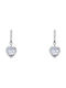 Earrings Dangling made of Platinum with Stones