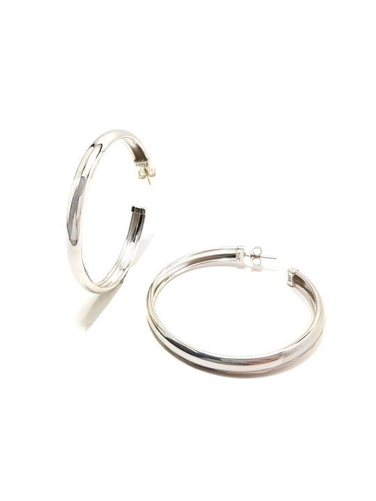 Earrings Hoops made of Silver