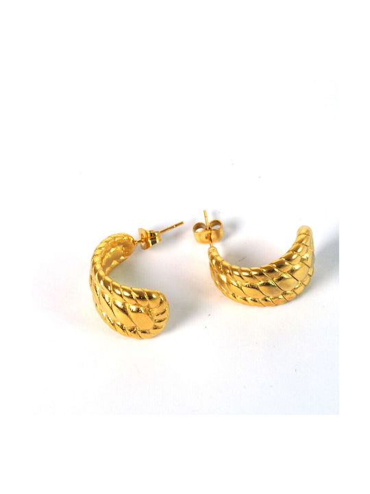 Earrings made of Steel Gold Plated