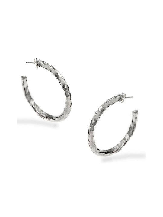 Earrings Hoops made of Silver