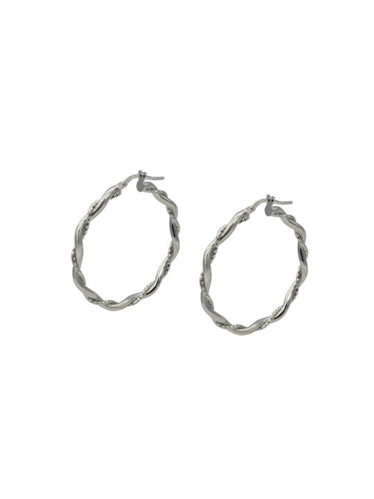 Earrings Hoops made of Silver