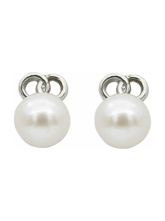 Earrings made of Silver with Pearls