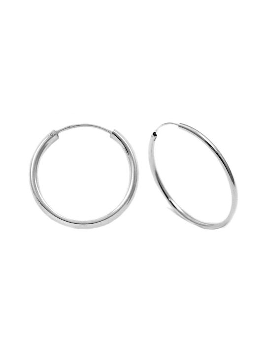 Earrings Hoops made of Silver