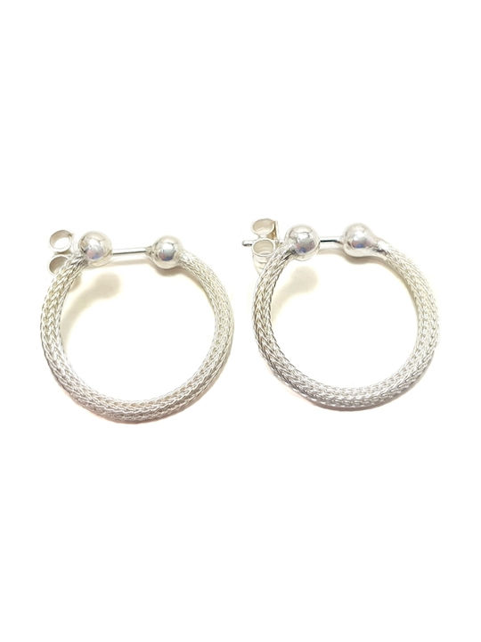 Earrings Hoops made of Silver