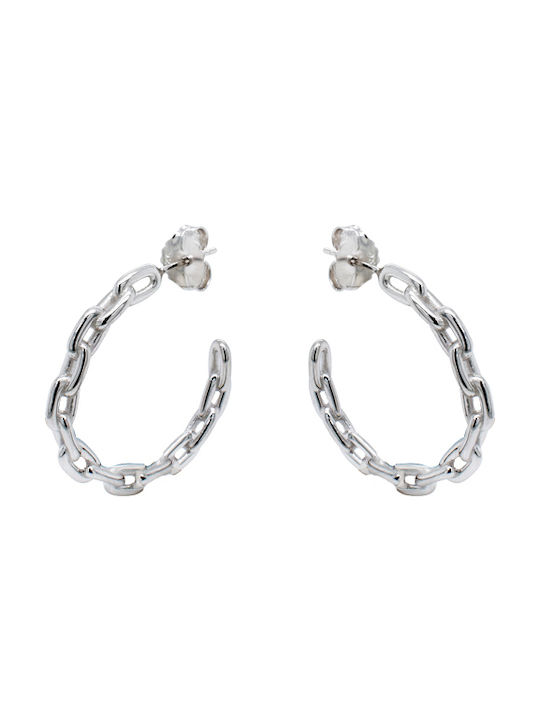 Earrings Hoops made of Silver